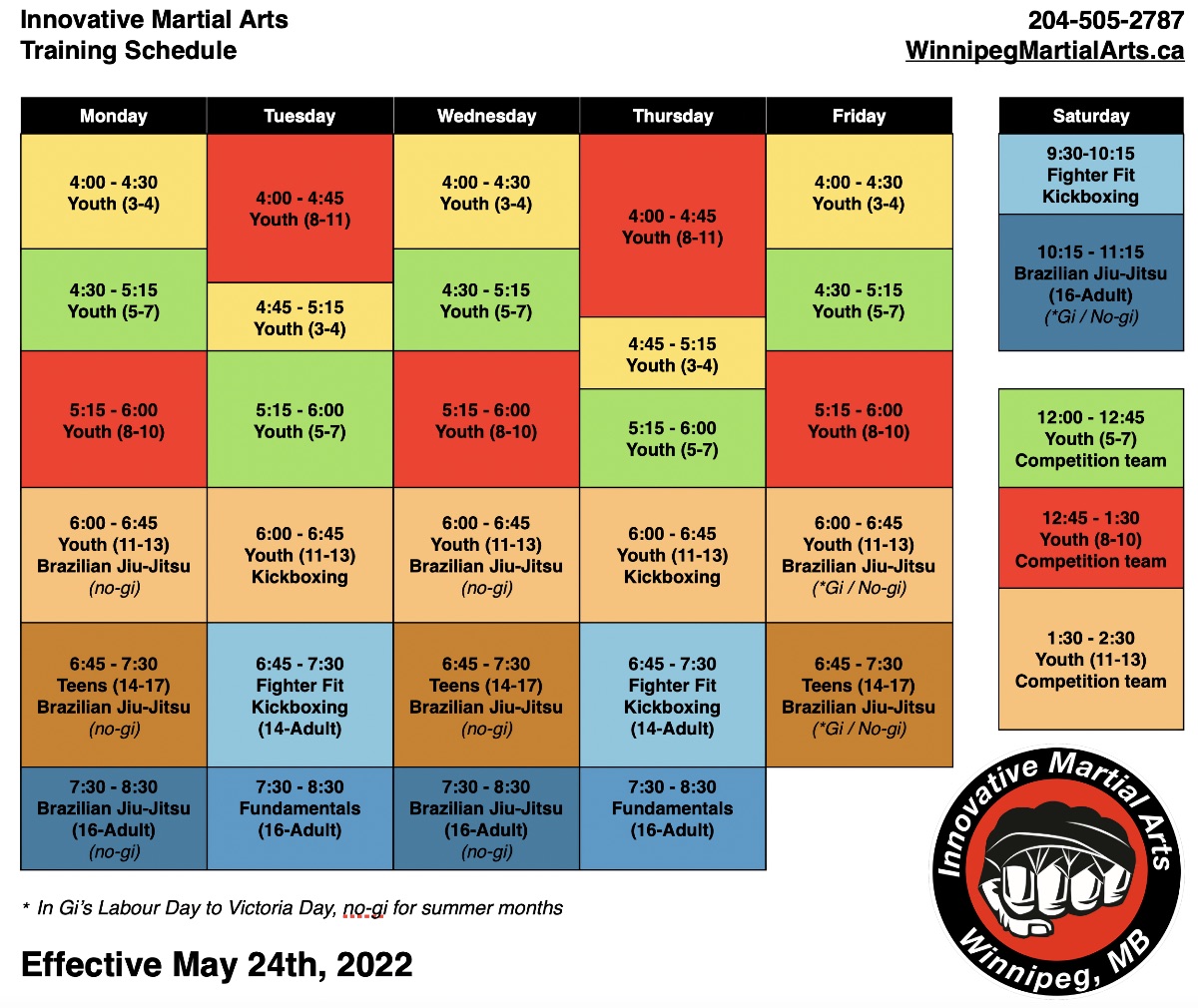 Schedule May 2022